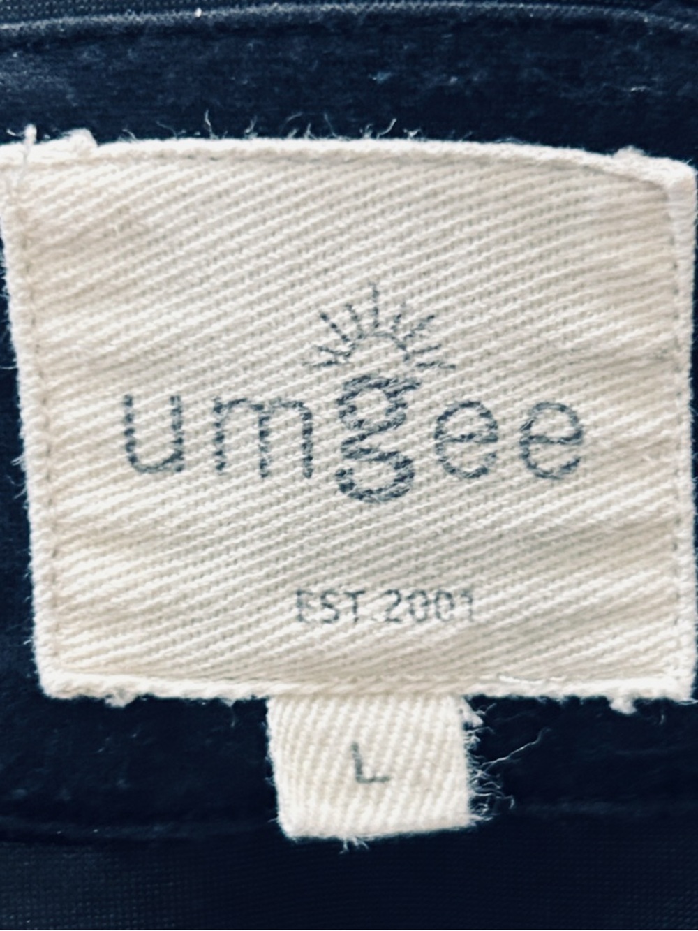 Umgee Johnny Collar Dropped Shoulder Sweatshirt Black Size Large - Picture 6 of 11